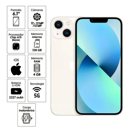 IPHONE 13, 128GB, BLANCO